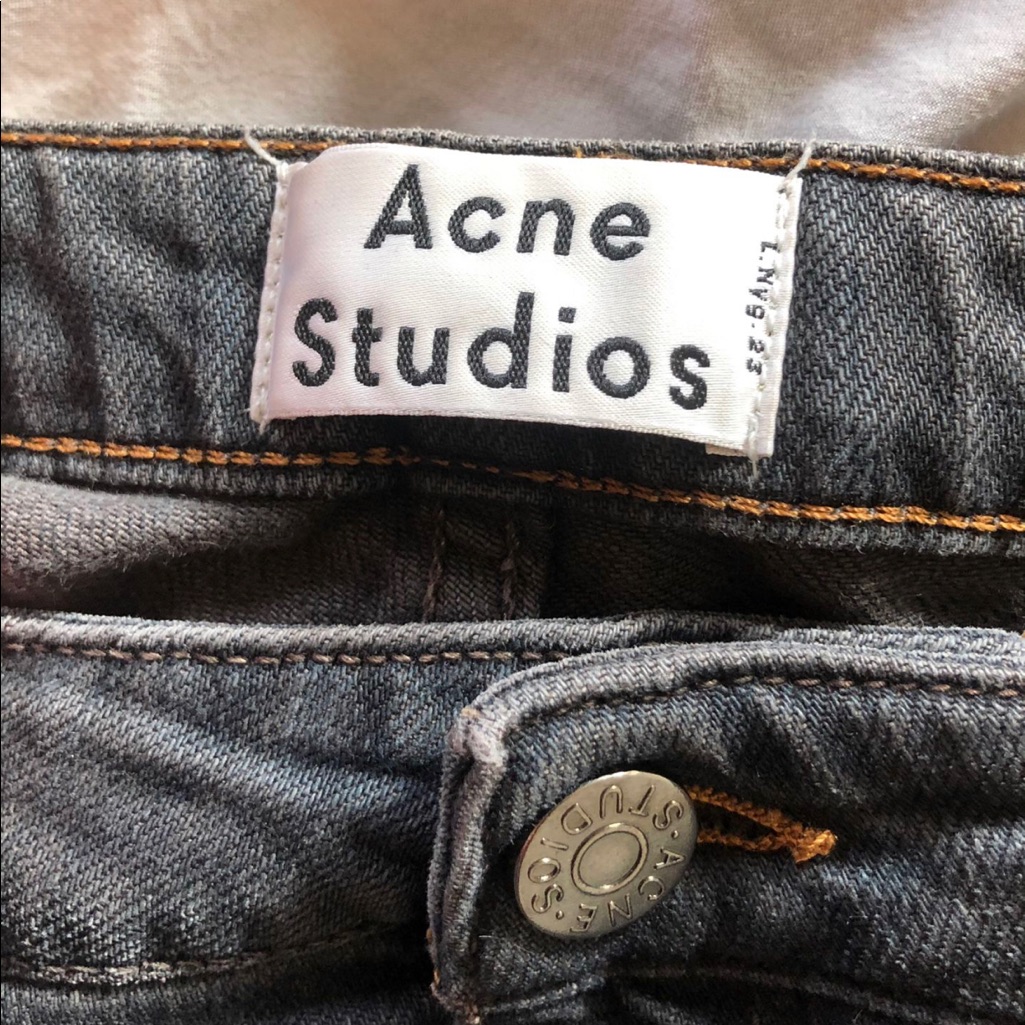 Acne Womens Pop Coal Boyfriend Jeans Sz 4-6